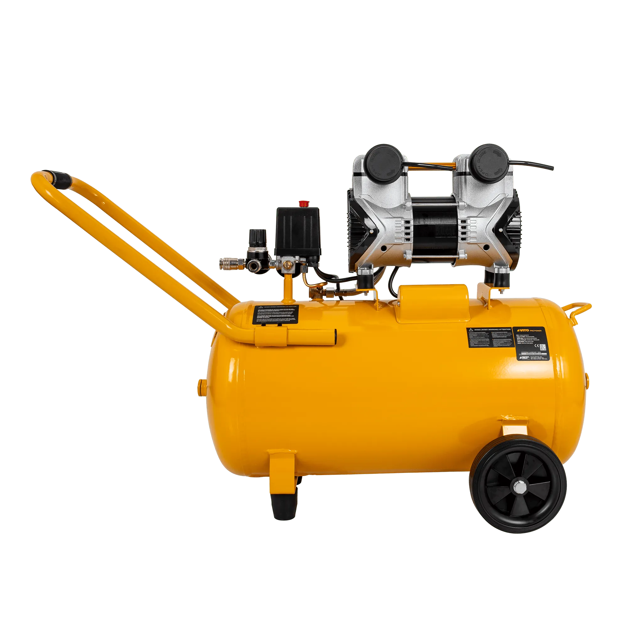 VICSOS50A | Silent Oil-Free Air Compressor 50L 8 Bar 2.0Hp | VITO