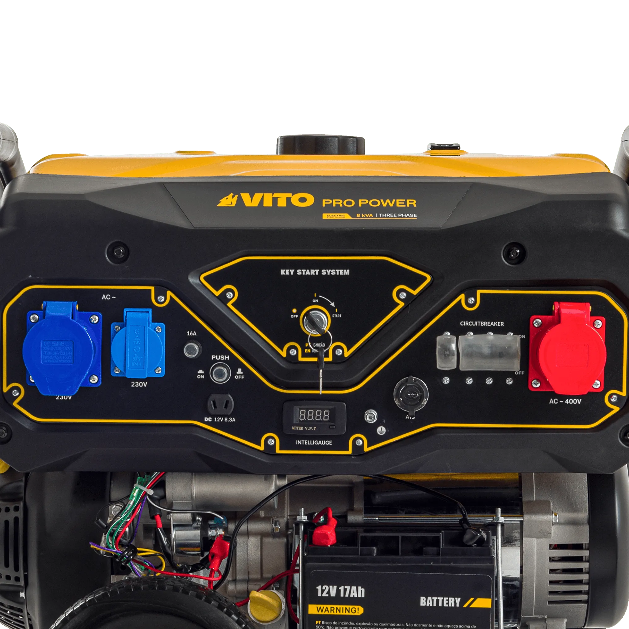 VIG80TDP | Three-Phase Generator Dual Power 8.0Kva | VITO
