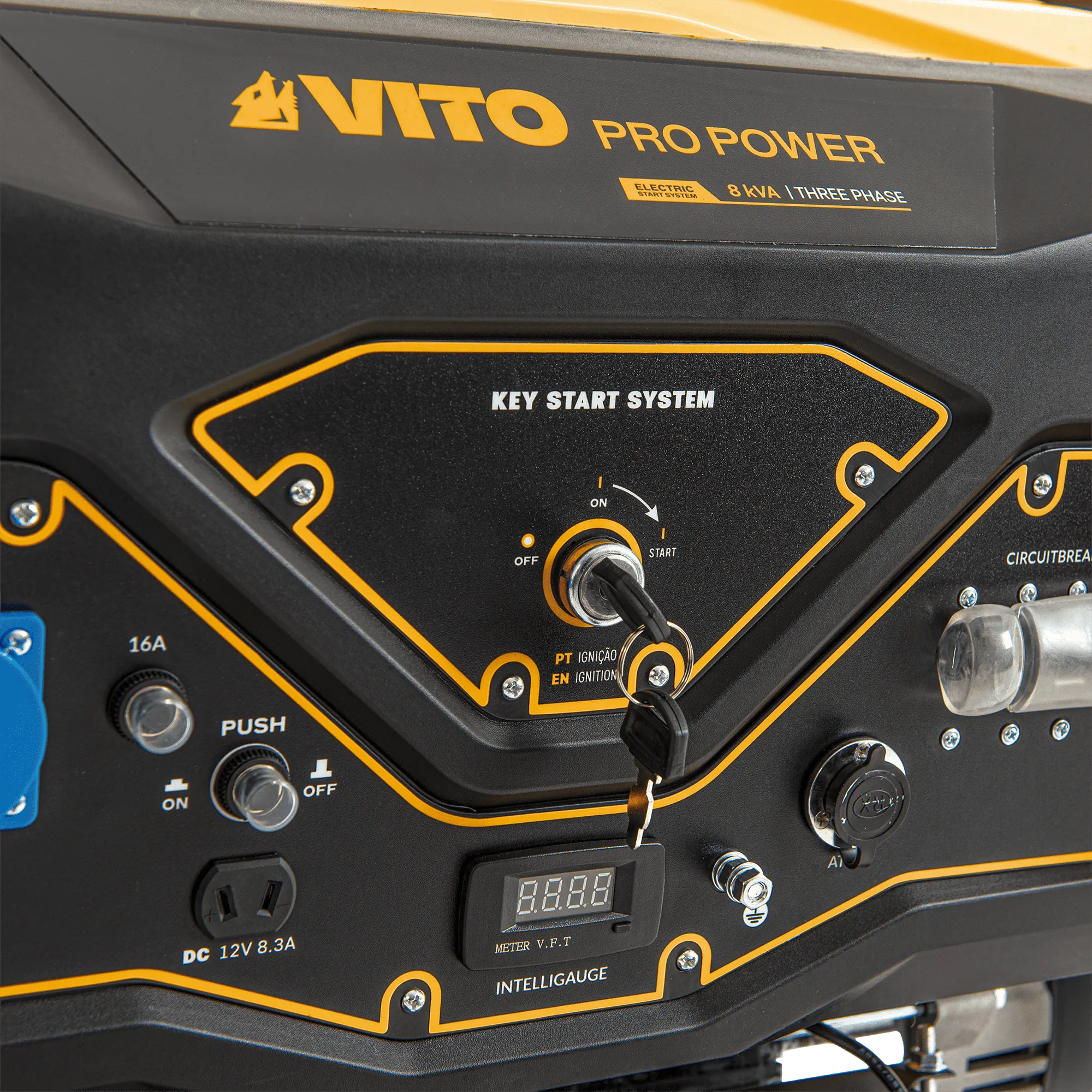 Vito VIG80TDP | Three-Phase Generator Dual Power 8.0Kva | VITO