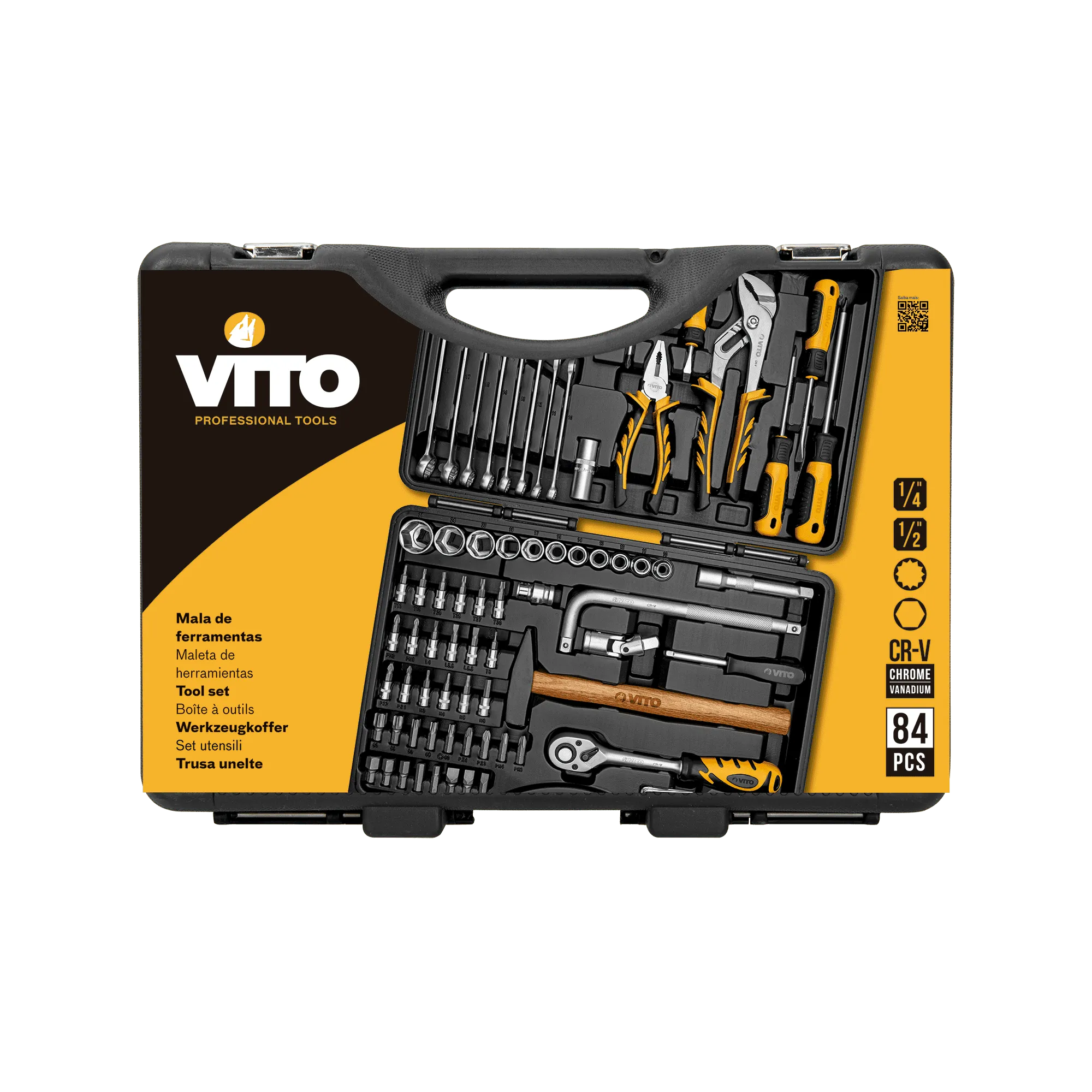 VIMF84 | Coffret À Outils - 84 Pièces | VITO