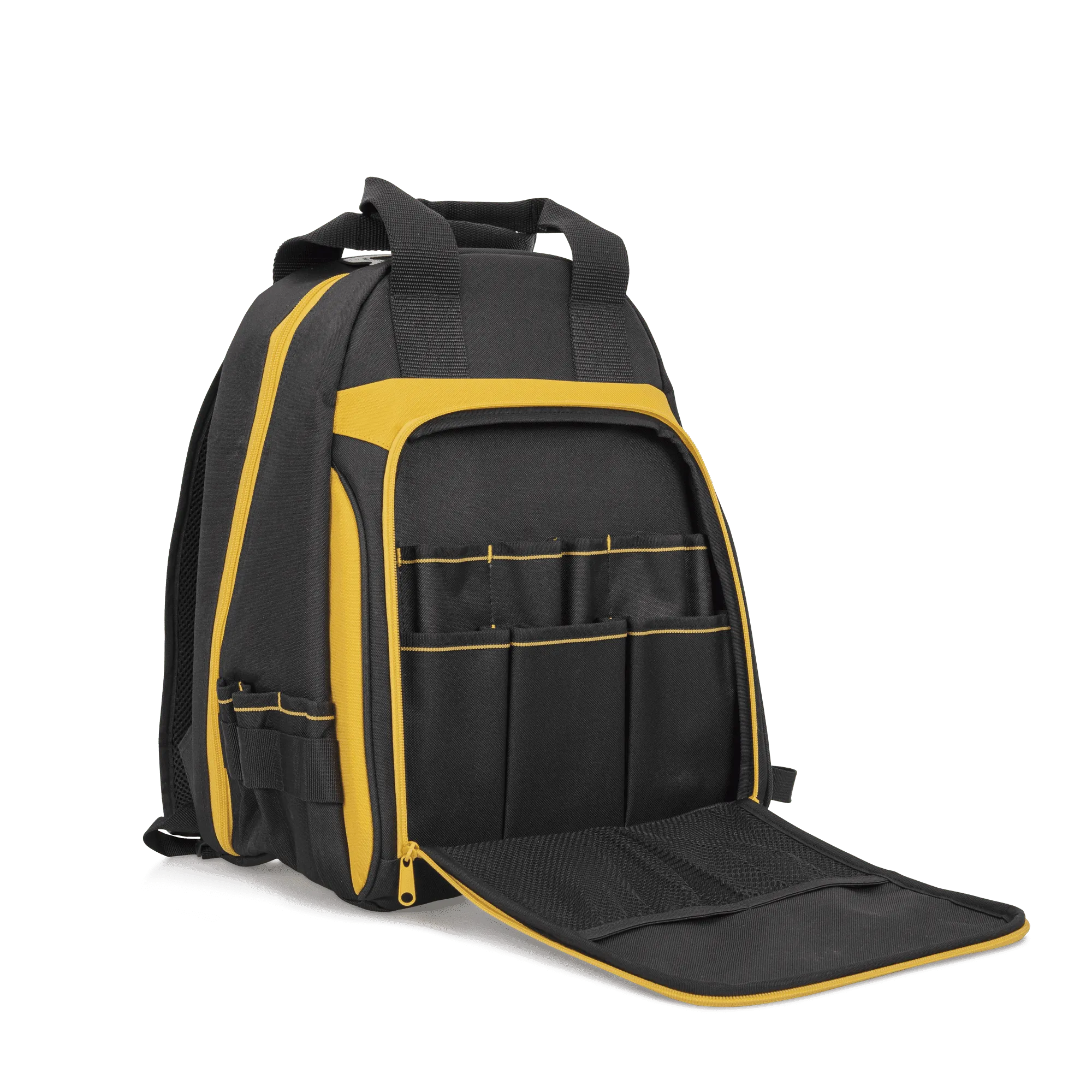 Sac à Dos à Outils Robuste FUZVOL - Polyester 1680D, Base Moulée, Compartiment Ordinateur, Poche Amovible